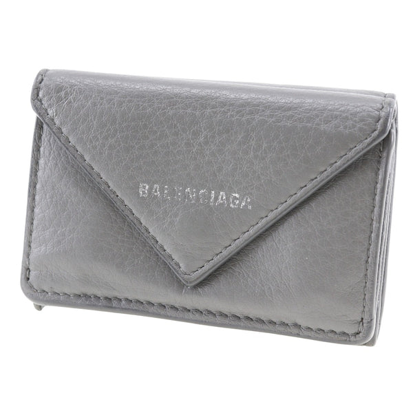 [Balenciaga] Balenciaga 
 종이 지갑 3 폴드 지갑 
 송아지 스냅 버튼 종이 지갑 유니에 렉스 A 순위
