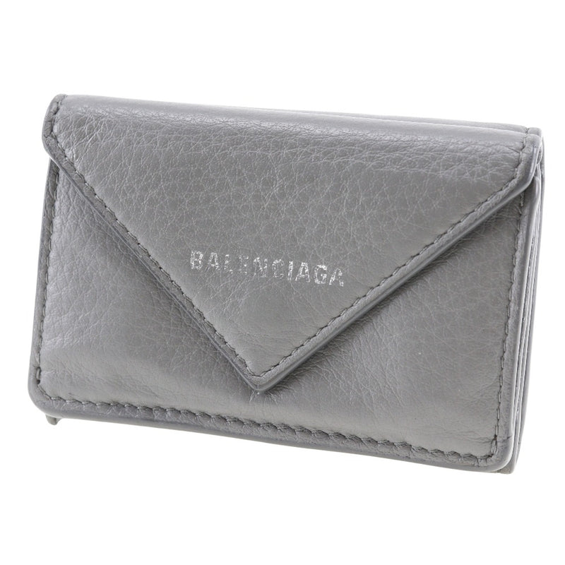 [Balenciaga] Balenciaga 
 纸钱包三折钱包 
 小腿快照纽扣纸钱包中性A级