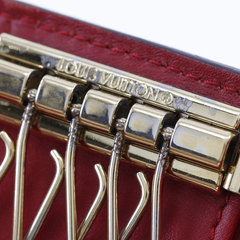 [Louis Vuitton] Louis Vuitton 
 Mulltikure 4 key case 
 M90907 Monogram Verni TS1187 engraved snap button MULTICLES4 Ladies