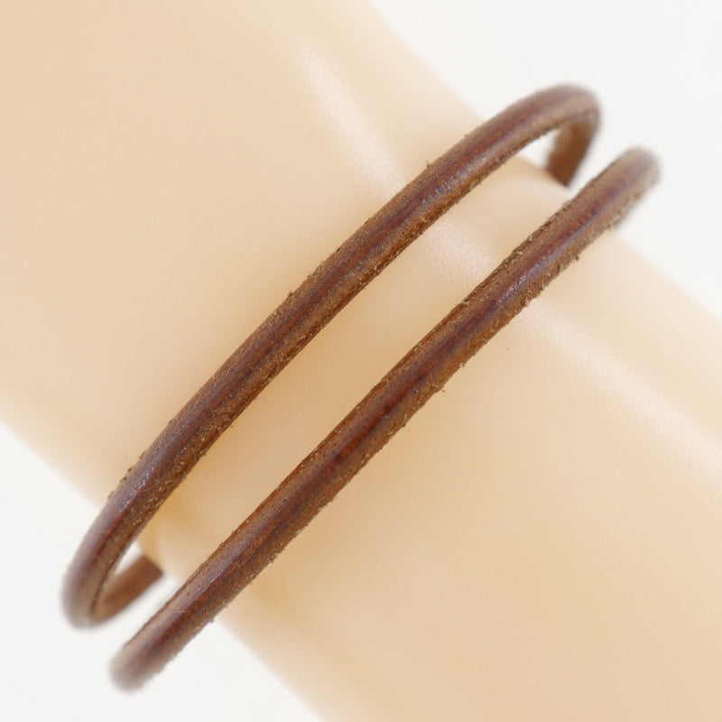 [HERMES] Hermes 
 Trunis bracelet 
 Leather x Metal about 12.5g TOURNIS Unisex