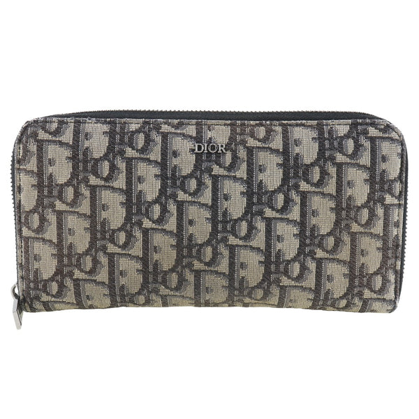 [Dior] Christian Dior 
 직사각형 클롱 지갑 지갑 롱 지갑 
 캔버스 패스너 스스로 경사 긴 지퍼 지갑 숙녀