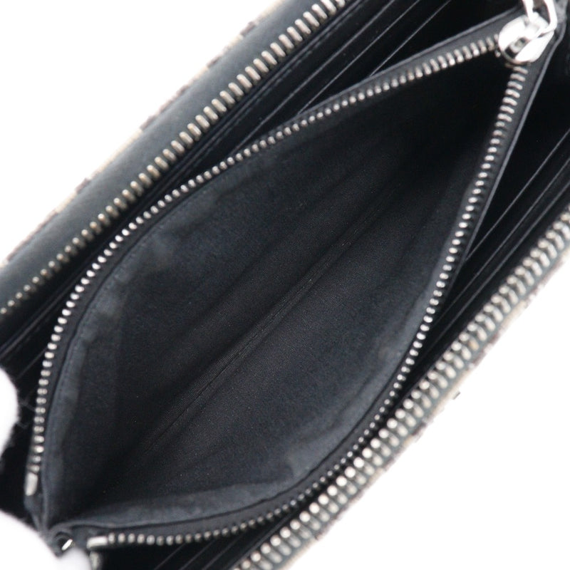 【Dior】クリスチャンディオール
 オブリークロングジップウォレット 長財布
 キャンバス ファスナー Oblique long zip wallet レディース