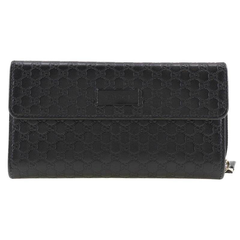 [GUCCI] Gucci 
 long wallet 
 449364 Simareather fastener unisex A-Rank