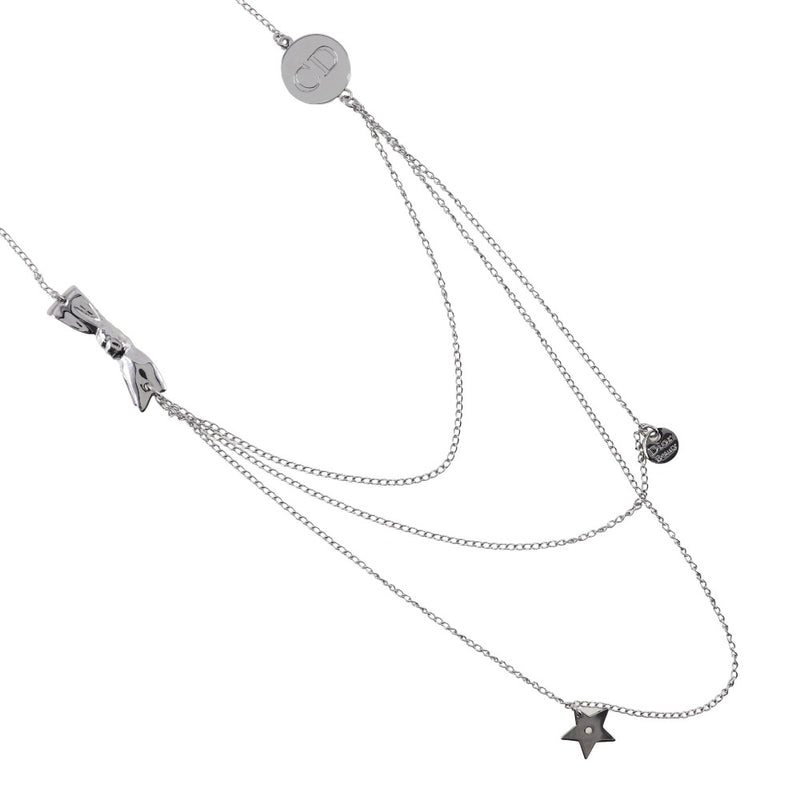 [dior]克里斯蒂安·迪奥（Christian Dior） 
 3条长项链项链 
 金属大约20.7克三重项链女士A+等级