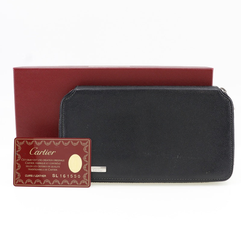 [Cartier] Cartier 
 long wallet 
 Leather fastener unisex