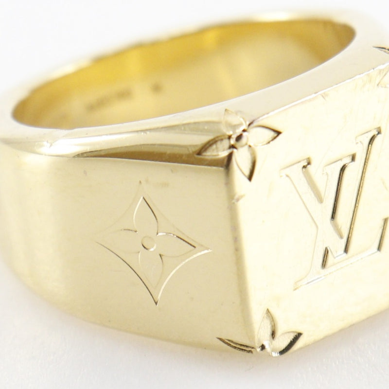 LOUIS VUITTON]LOUIS VUITTON signet ring monogram Ring M80190 No