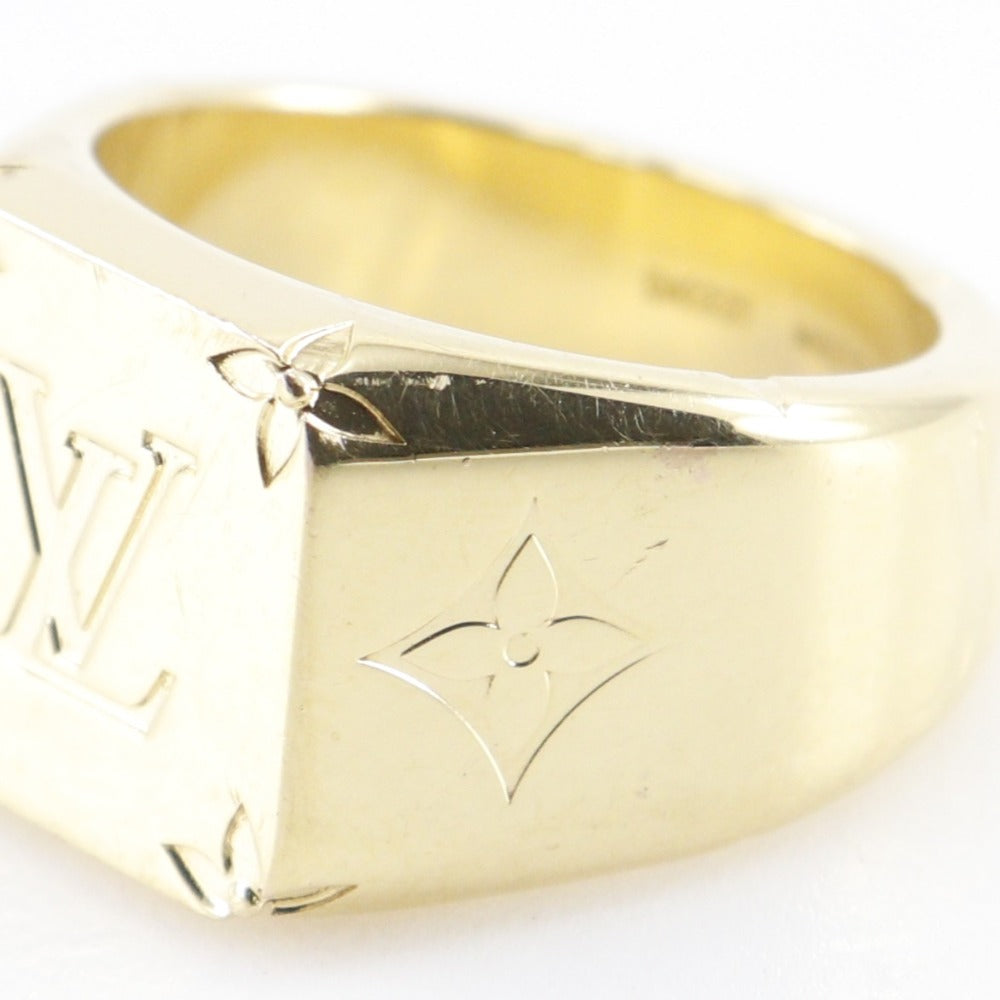 LOUIS VUITTON]LOUIS VUITTON signet ring monogram Ring M80190 No
