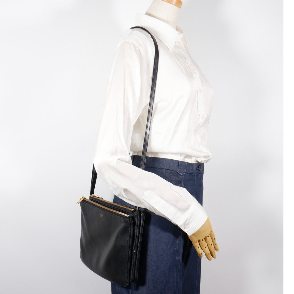 希少モデル【美品】セリーヌ トリオラージ チェーン ショルダーバッグ CELINE】セリーヌ トリオ ラージ ショルダーバッグ – NISHIKINO