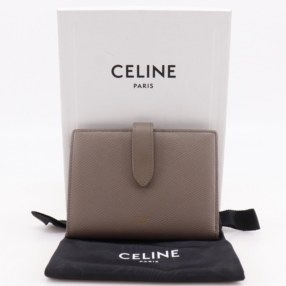 【極美品】CELINE セリーヌ ミディアム ストラップウォレット 二つ折り財布 CELINE】セリーヌ ミディアムストラップウォレット 二つ折り財布