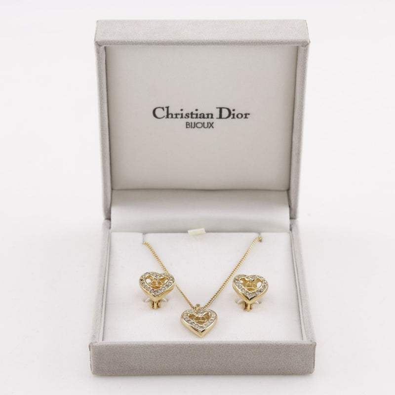 Christian Dior ハート ネックレス イヤリング セット Dior】クリスチャンディオール CDハート ネックレス – NISHIKINO