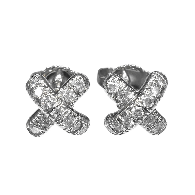 ティファニー シグネチャー クロス ピアス 片耳 750 925 AAT1 TIFFANY&Co.】ティファニー クロスステッチ ピアス – NISHIKINO