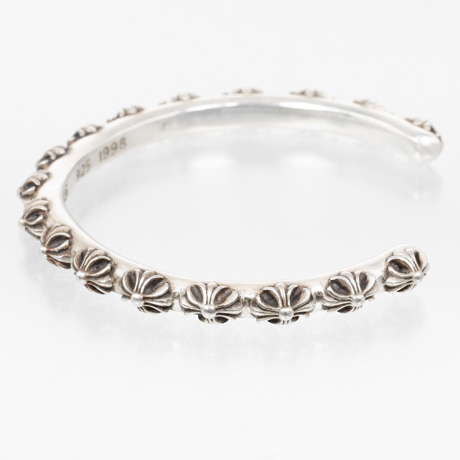 CHROME HEARTS】クロムハーツ クロスバンド ブレスレット シルバー925