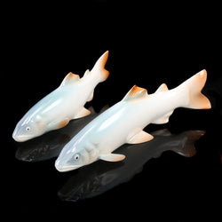 NORITAKE】ノリタケ オールドノリタケ 鮎 置物 一対 置物 オブジェ