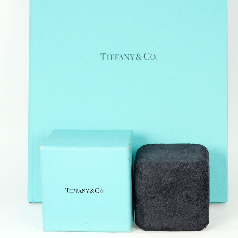 [Tiffany＆Co。]蒂法尼 
 纸牌编号7.5戒指 /戒指 
 0.22CT VS1/H/3EX PT950白金X钻石大约2.37克纸牌女士