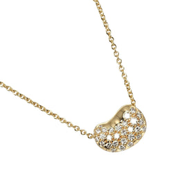 [Tiffany & Co.] Tiffany 
 콩 목걸이 
 K18 옐로우 골드 X 포장 다이아몬드 약 3.26g 콩 숙녀 랭크