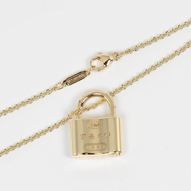 [Tiffany & Co.] Tiffany 
 1837 바위 목걸이 
 K18 옐로우 골드 약 14.39g 1837 자물쇠 숙녀 랭크