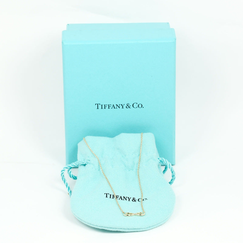 [Tiffany & Co.] Tiffany 
 인피니티 목걸이 
 K18 옐로우 골드 대략 2.1g 인피니티 여성 순위
