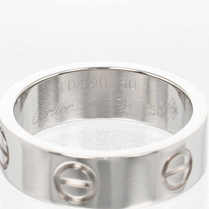 [Cartier] Cartier 
 Amor 9.5 anillo / anillo 
 K18 Gold blanco aproximadamente 6.75 g Love Love Love Damas A Rank