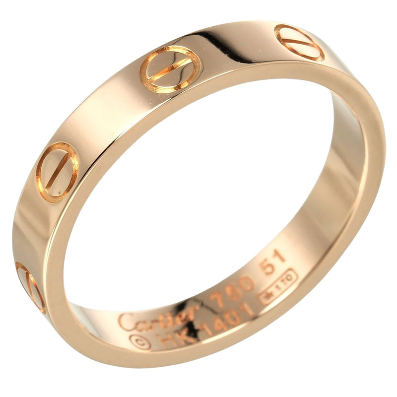 [Cartier] Cartier 
 Mini Love Wedding 11.5 Ring / Ring 
 K18 Pink Gold Approximately 3.43g Mini Love Wedding Ladies A Rank