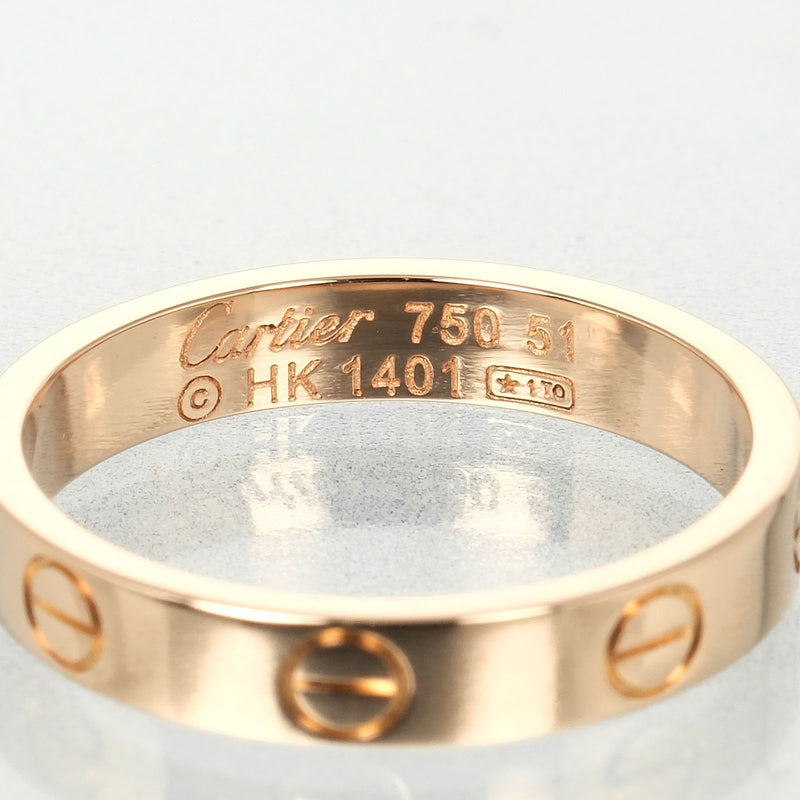 [Cartier] Cartier 
 Mini Boda de amor 11.5 Anillo / anillo 
 K18 Pink Gold Aproximadamente 3.43g Mini Amor Love Wedding Ladies A Rank