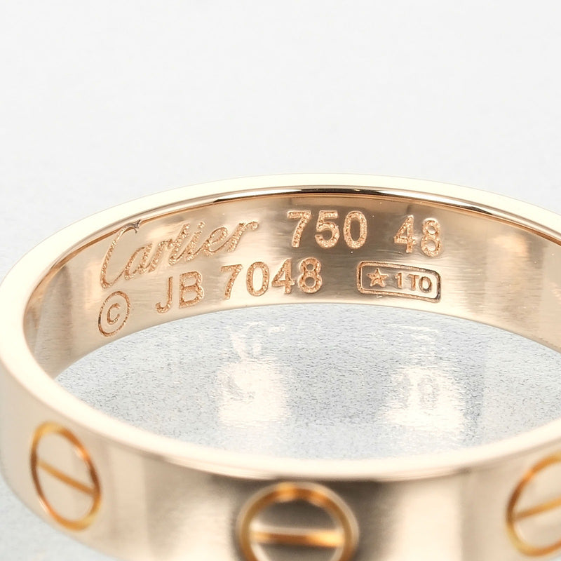 [Cartier] Cartier 
 Mini Love Boda No. 8 Anillo / anillo 
 K18 Pink Gold Aproximadamente 2.6g Mini amor Boda Ladies A Rank
