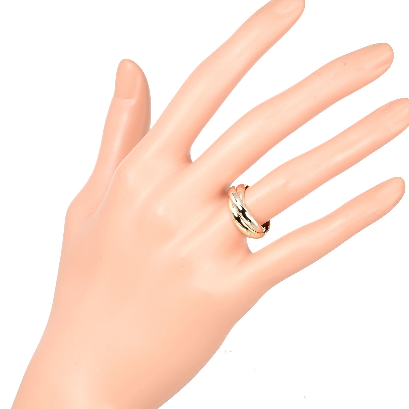 CARTIER トリニティ 5P ダイヤモンド #52 リング・指輪 レディース CARTIER トリニティ 5P ダイヤモンド #52 リング・指輪 レディース