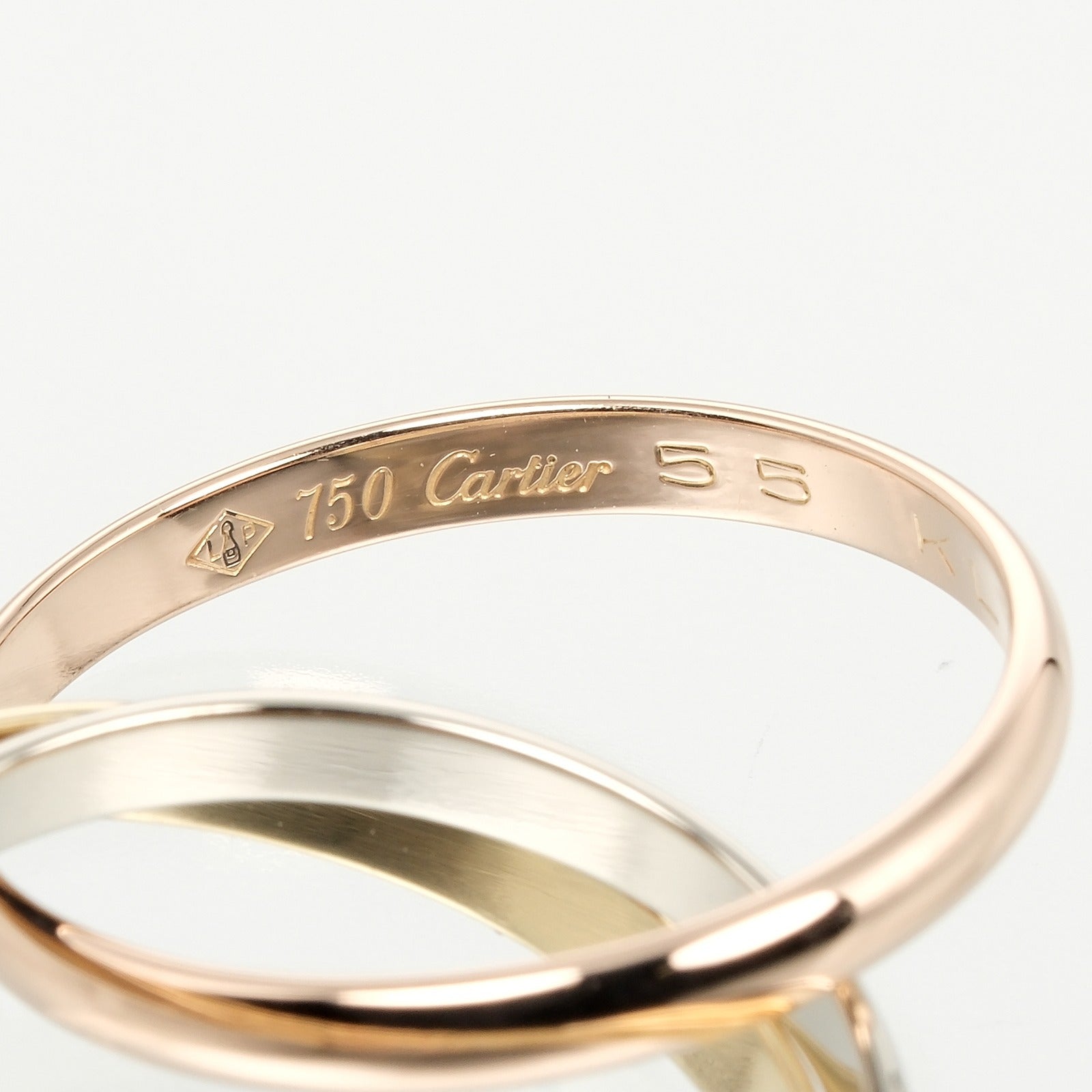 CARTIER】カルティエ トリニティ 14号 リング・指輪 K18ゴールド×YG PG
