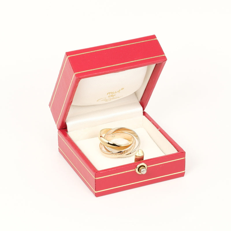[Cartier] Cartier 
 Trinity No. 10 Anillo / anillo 
 K18 Gold X YG PG WG Aproximadamente 7.12g Damas A Rank