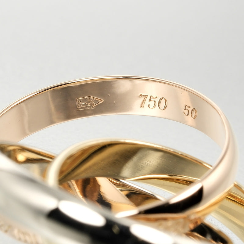 [Cartier] Cartier 
 Trinity No. 10 Anillo / anillo 
 K18 Gold X YG PG WG Aproximadamente 7.12g Damas A Rank