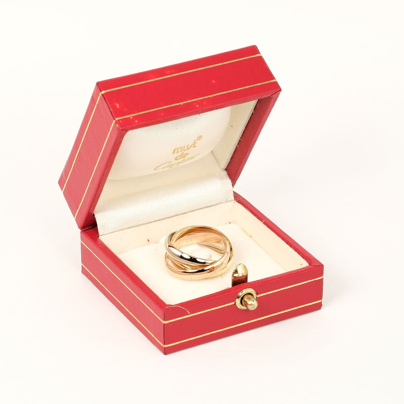 [Cartier] Cartier 
 Trinity No. 9 Anillo / anillo 
 K18 Gold X yg PG WG aproximadamente 6.77g Trinity Ladies A Rank