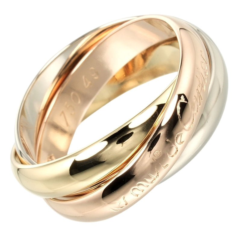 [Cartier] Cartier 
 Trinity No. 9 Ring / Ring 
 K18 Gold x YG PG WG Approximately 6.77G TRINITY Ladies A Rank