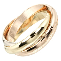 Cartier] Cartier Trinity No. 14 Ring / Ring K18 Gold x YG PG WG Appro –  KYOTO NISHIKINO