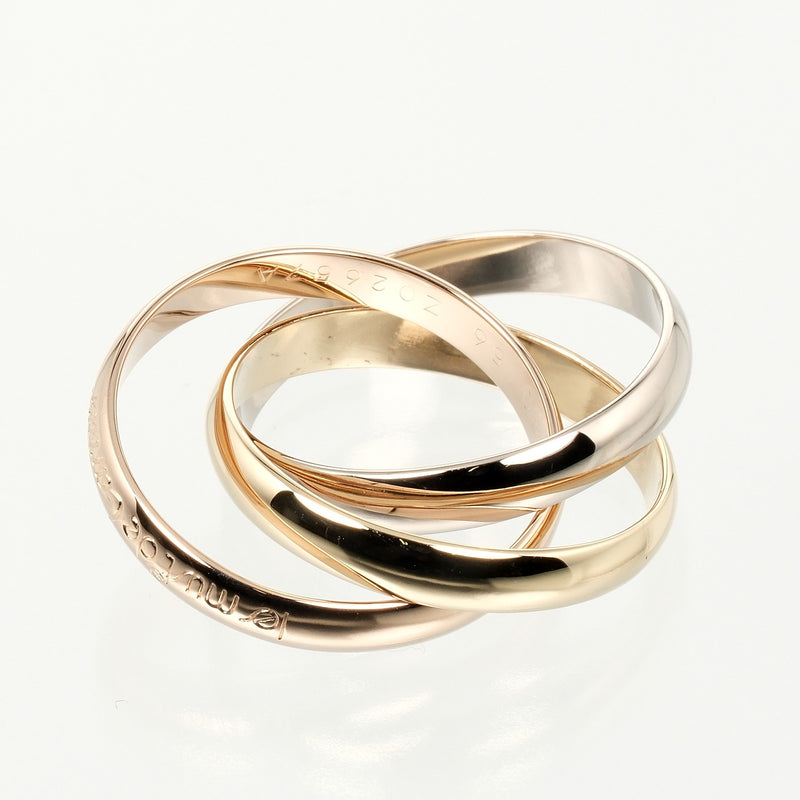 [Cartier] Cartier 
 Trinity No. 16 Ring / Ring 
 K18 Gold x YG PG WG Approximately 8.72G Trinity Ladies A Rank