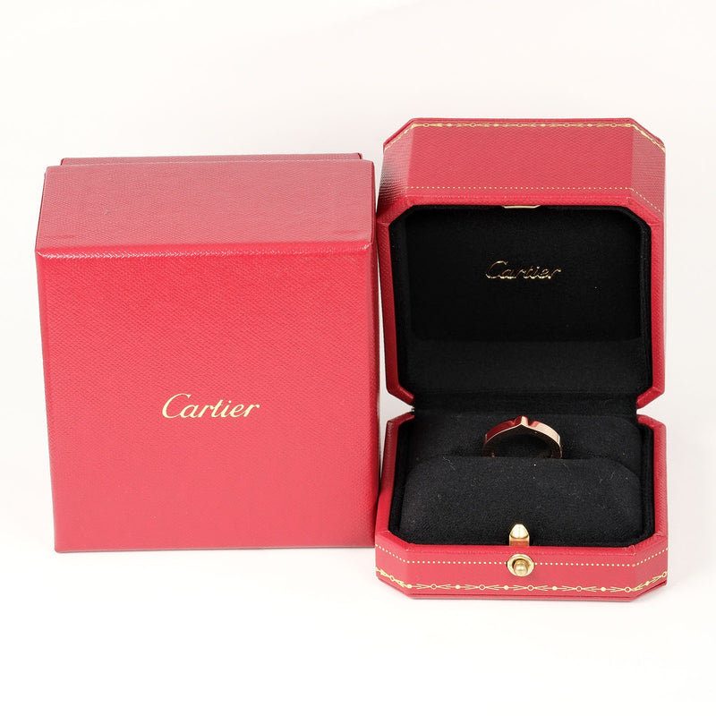 [Cartier] Cartier 
 C Flat No. 9.5 Anillo / anillo 
 K18 Pink Gold aproximadamente 7.3g C Flat Ladies A Rank
