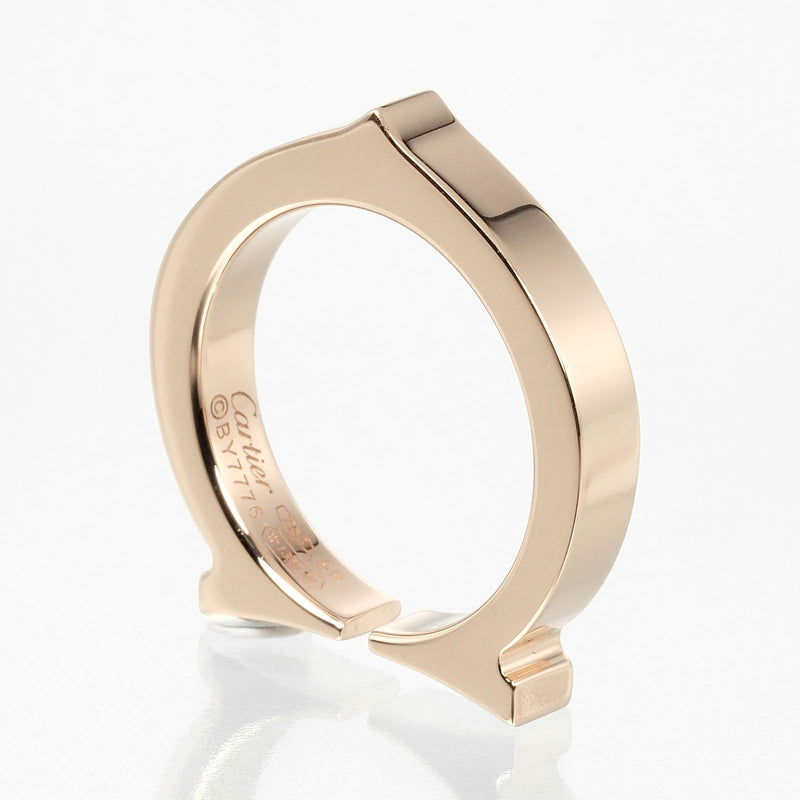 [Cartier] Cartier 
 C Flat No. 9.5 Ring / Ring 
 K18 Pink Gold Approximately 7.3g C FLAT Ladies A Rank
