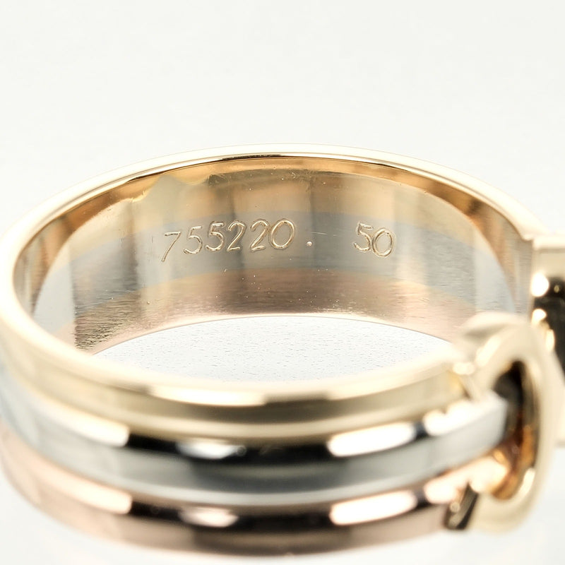 [Cartier] Cartier 
 2C 9 Ring / Ring 
 Three Color K18 Gold x YG PG WG about 4.33G 2C Ladies A Rank