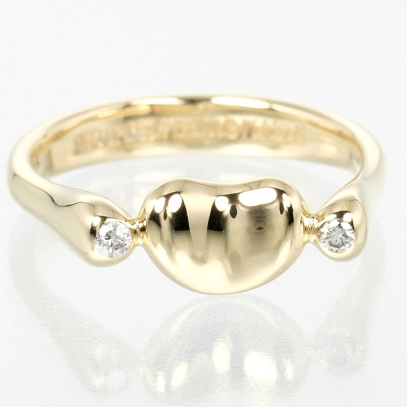 [Tiffany & co.] Tiffany 
 Anillo / anillo de frijoles No. 8 
 K18 Gold Yellow Gold x 2p Diamond Aproximadamente 3.61 g de damas de frijoles un rango