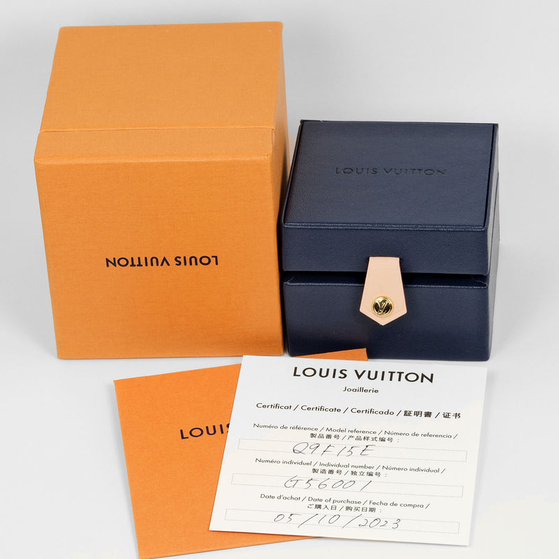 [Louis Vuitton]路易威登 
 会标交易11戒指 /戒指 
 Q9F15H K18金X钻石X YG PG WG大约5.72克会标理想女士A+等级
