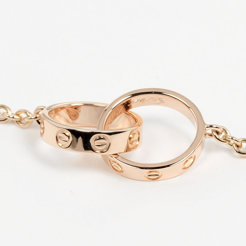 [Cartier] Cartier 
 Collar de amor para bebés 
 K18 Pink Gold aproximadamente 7.49g Baby Love Love Love Love Love