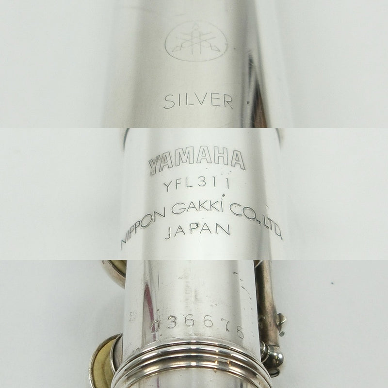 [Yamaha] Yamaha 
 Tubo de cabeza de flauta instrumento de viento plateado 
 Yfl311 tubo de cabeza de flauta hecho de plata_