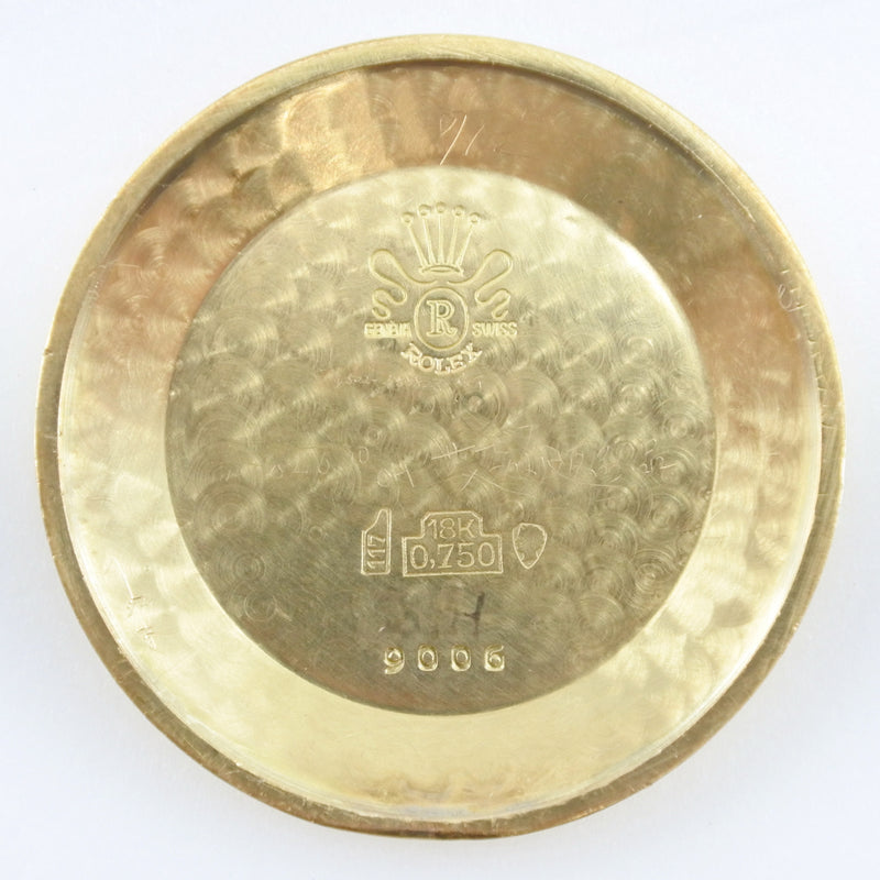 [Rolex] rolex 
 Reloj de precisión 
 Vintage/1960s Cal.1210 9006 K18 Oro amarillo x Alligator Mold de marcación plateada a mano