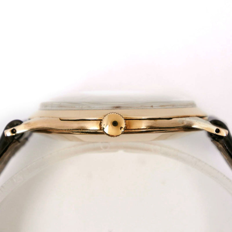 【ROLEX】ロレックス
 プレシジョン 腕時計
 ヴィンテージ/1960年代 cal.1210 9006 K18イエローゴールド×アリゲーター 手巻き シルバー文字盤 Precision メンズ