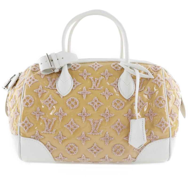 [Louis Vuitton] Louis Vuitton Speedy Round Handbag Monogram Booklet 2012 Collection M40704 Patent Leather x Leather Rose Beige TJ0132 TIMPLE ZIPPER SPEEDY ROUNDE WOMMES'S