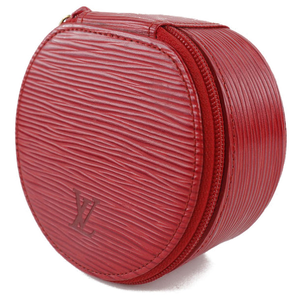 [Louis Vuitton]LOUIS VUITTON Eclan Bijoue Pouch Jewelry Case M48227 Epirather Castillian Red Sostener Ecran Bijoux Ladies