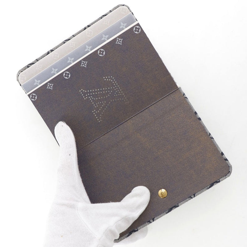 [Louis Vuitton] Louis Vuitton 
 Cuaderno de notas 
 Carnet MM Monogram Mini Canvas Gray RR1012 grabado de bloc de notas A+rango