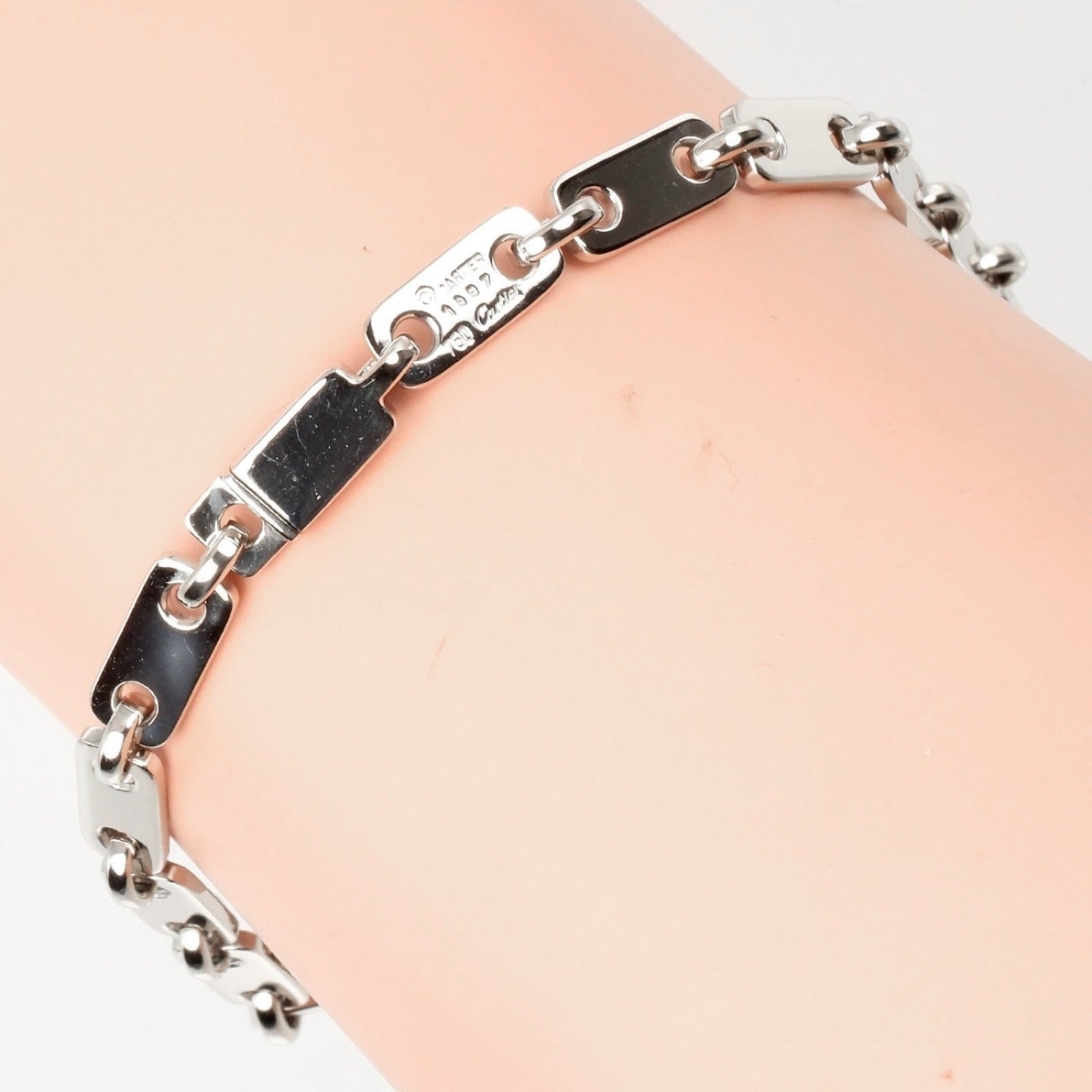 CARTIER】カルティエ フィディリティ ブレスレット K18ホワイト 