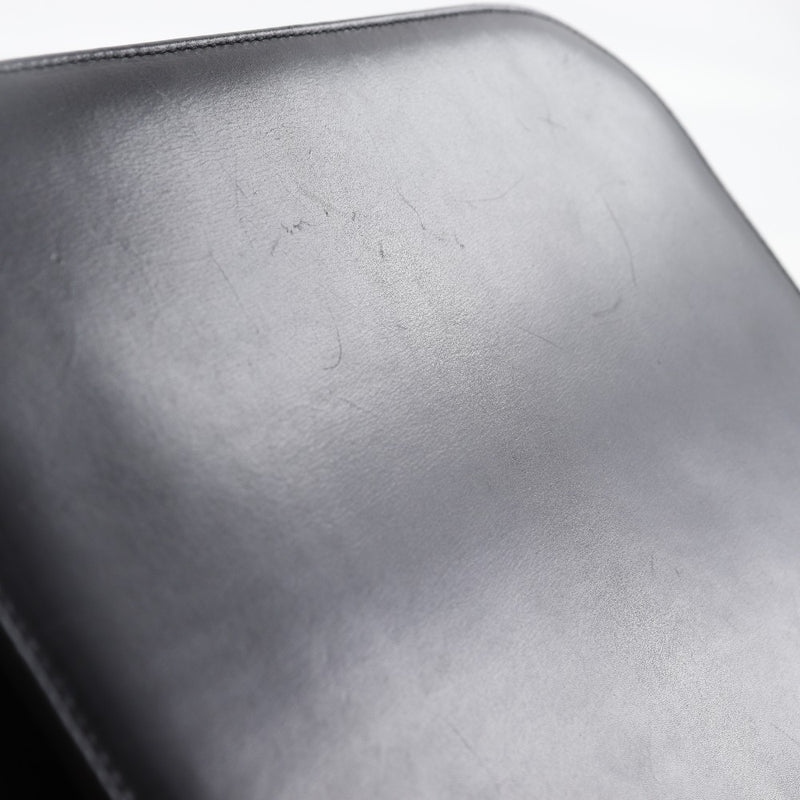 [Salvatore Ferragamo] Salvatore Ferragamo 체인 숄더백 Gancini 2 웨이 클러치 P21-0587 송아지 검은 색 크로스 바디 2Way 체인 더 숙녀