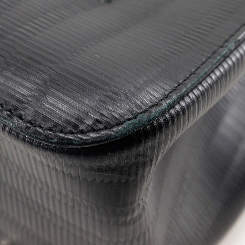 [Salvatore Ferragamo] Salvatore Ferragamo Gancini 숄더백, 엠보싱 가죽, 검은 색, 숄더백, A5 지퍼, 간치, 여성용