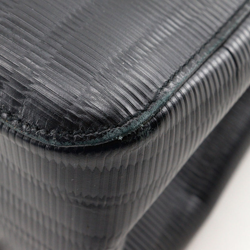 [Salvatore Ferragamo] Salvatore Ferragamo Gancini 숄더백, 엠보싱 가죽, 검은 색, 숄더백, A5 지퍼, 간치, 여성용