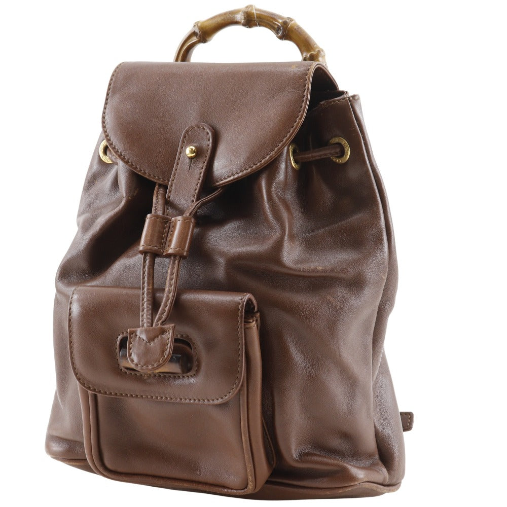 GUCCI] Gucci bamboo handle Backpack・Daypack – NISHIKINO  display picture 2